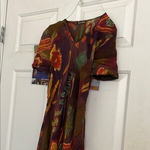 Colorful Floral Women's Dress ( 一群👗）